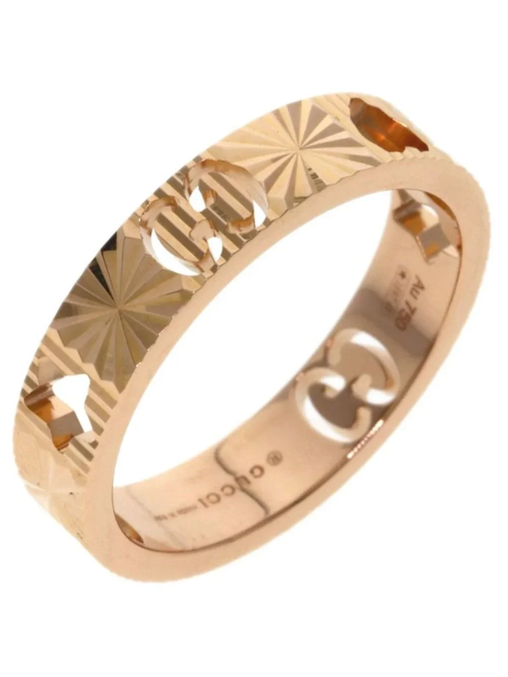 Gucci Icon Heart &star Ring 18k Pink Gold